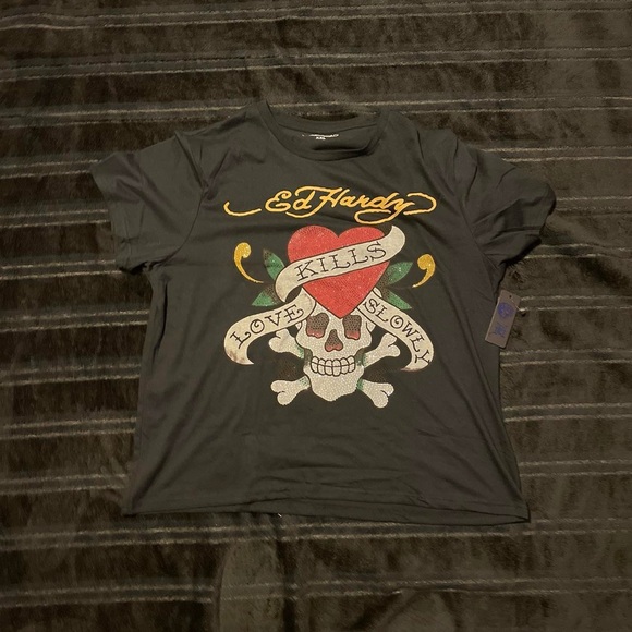 Sick Y2K edhardy shirt - Picture 1 of 2